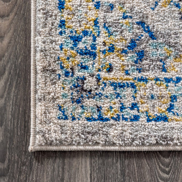 Modern Persian Boho Vintage Trellis Area Rug